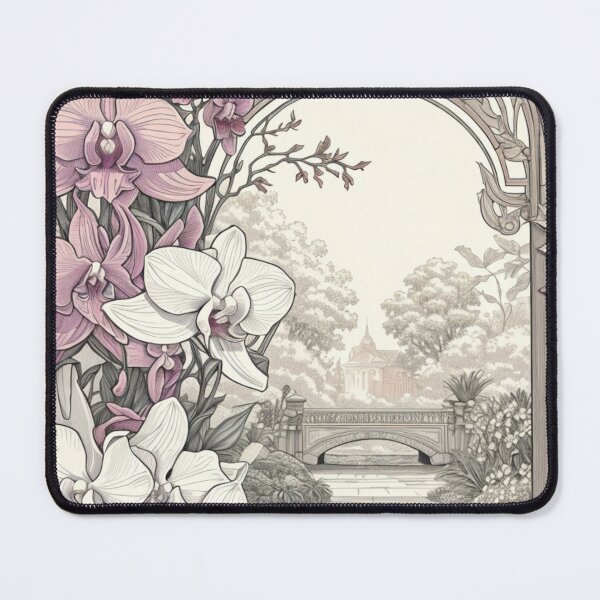 Item preview, Orchid Enchantment - Elegant Garden View designed and sold by ZinZoe.