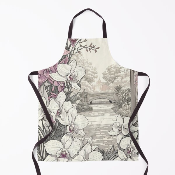 Item preview, Orchid Enchantment - Elegant Garden View designed and sold by ZinZoe.