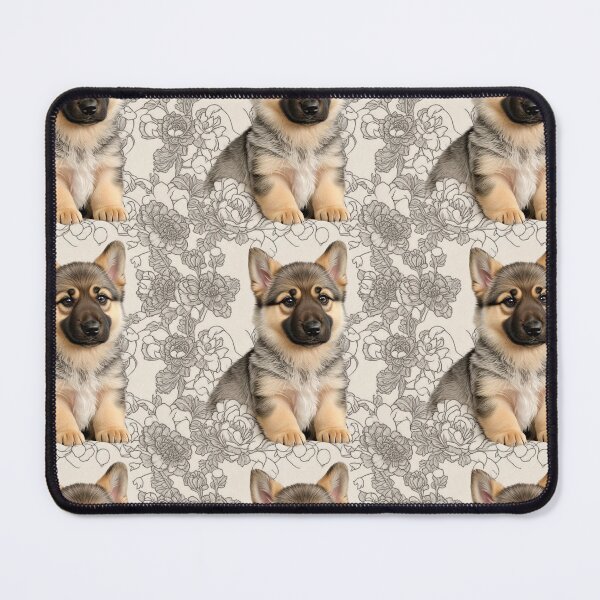 Item preview, German Shepard Puppy Drawn Pattern designed and sold by Theo-B.