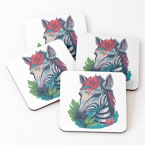 Item preview, Fancy Zebra with Flowers designed and sold by FocusChillax.