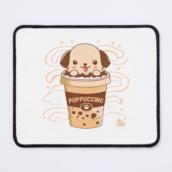 Item preview, Puppuccino Lover Tshirt - Cute Dog in Coffee Cup Design designed and sold by 2101Designs.