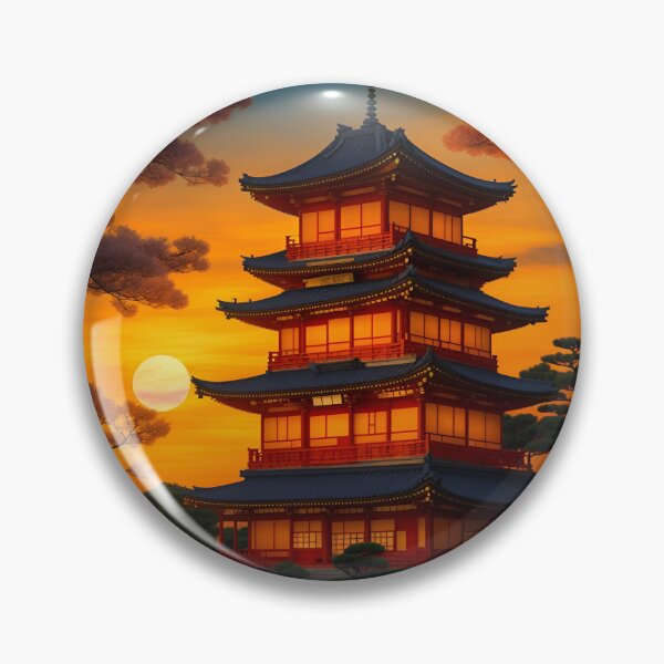 Item preview, The Grand Temple Sunset. designed and sold by MinimalFun.