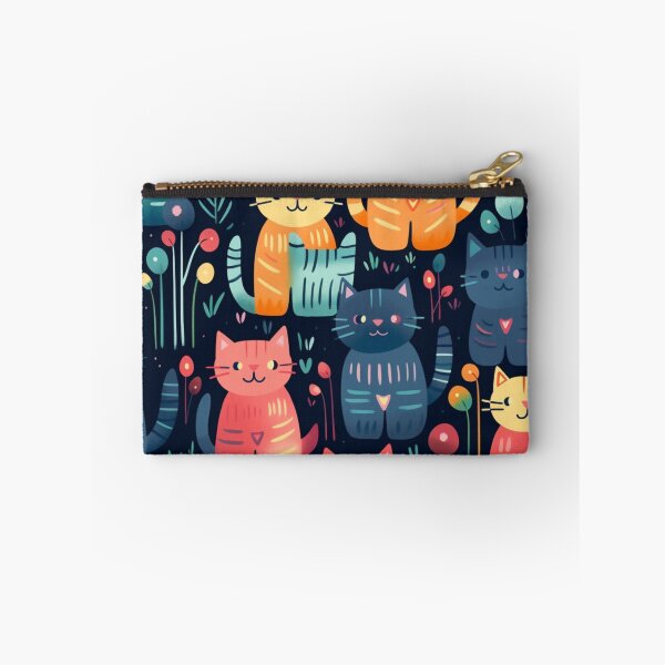 Item preview, Patrón de gatos coloridos positivos sonrientes designed and sold by SmileshareShop.