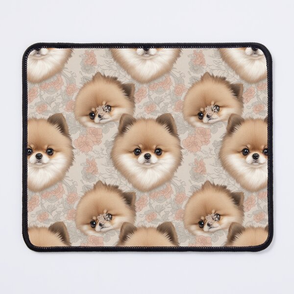 Item preview, Cute Pomeranian Pattern Flower Background designed and sold by Theo-B.