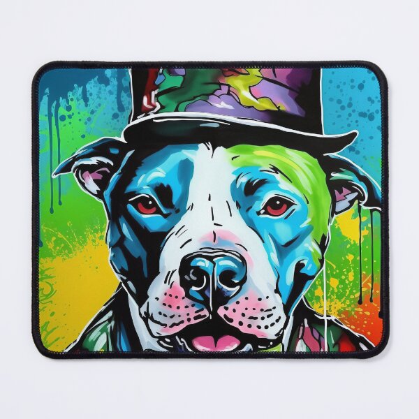 Item preview, Charming Rainbow Pitbull designed and sold by Ivan Guaderrama.