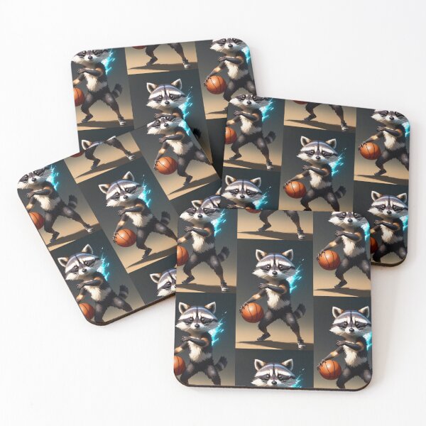 Item preview, A cute and cool raccoon playing basketball designed and sold by Pelzi100.