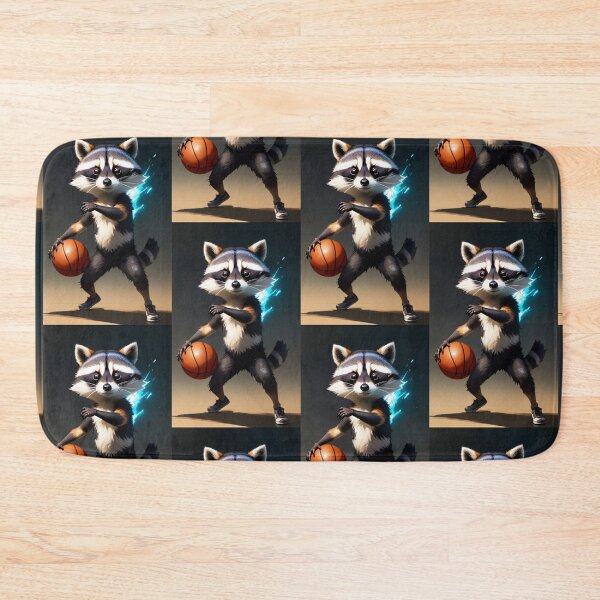 Item preview, A cute and cool raccoon playing basketball designed and sold by Pelzi100.