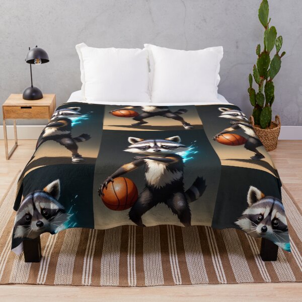 Item preview, A cute and cool raccoon playing basketball designed and sold by Pelzi100.