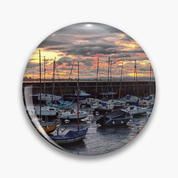 Item preview, Boats in the harbour in Musselburgh designed and sold by sianemily.