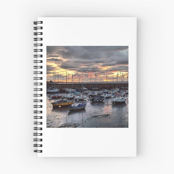 Item preview, Boats in the harbour in Musselburgh designed and sold by sianemily.
