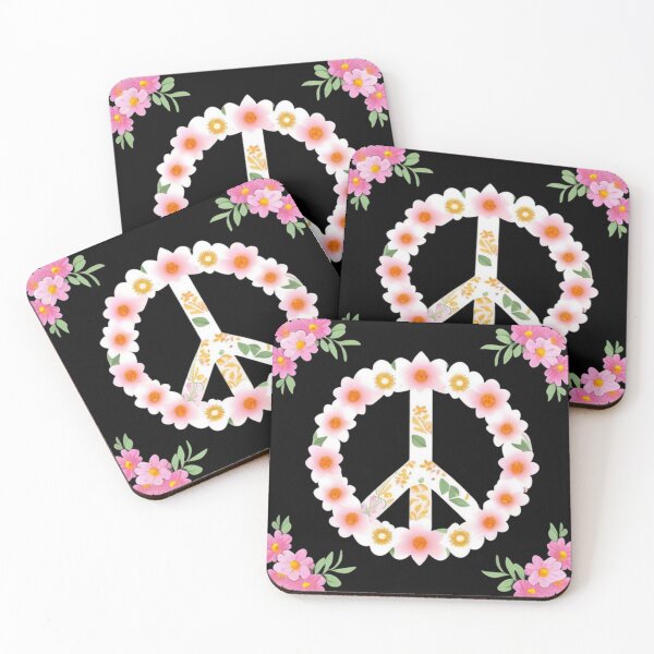 Item preview, Floral peace sign  designed and sold by Roxburylane.