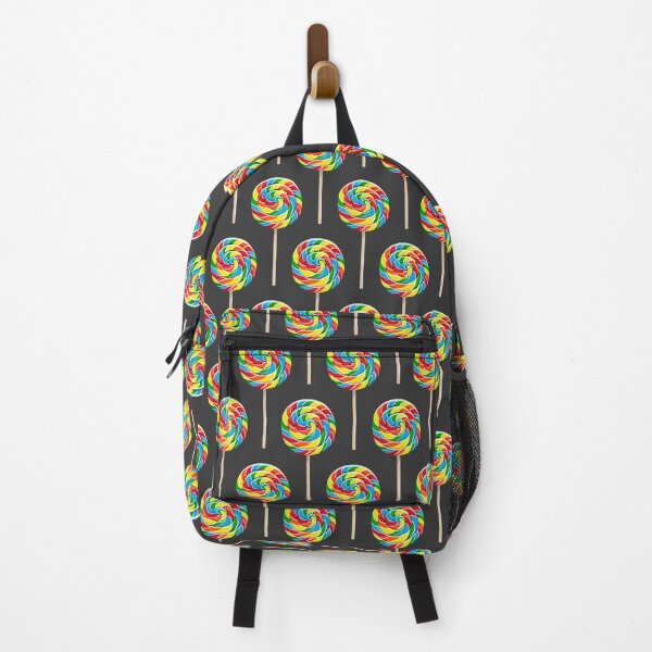 Item preview, whirly pops - rainbow on dark gray designed and sold by littlearrow.