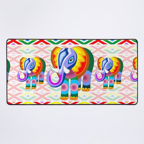 Item preview, Elephant Rainbow Colors Patchwork designed and sold by BluedarkArt.