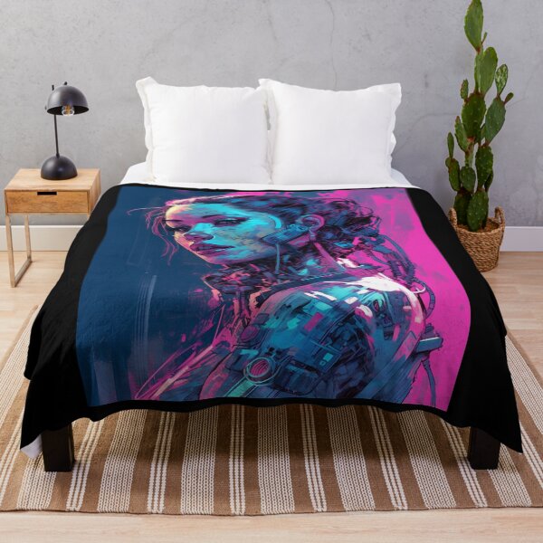 Item preview, Cyberpunk Vaporwave Girl - Fading Away designed and sold by Splatter-arts.