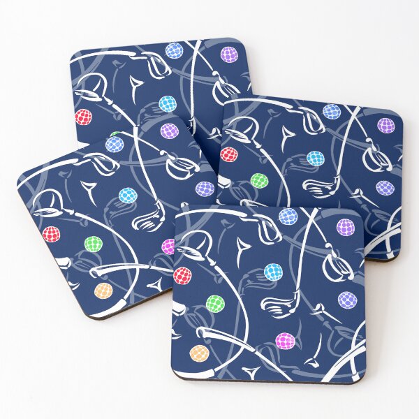 Item preview, Golf Driving ‘n Putting Pattern | Navy + Multi designed and sold by L Diane Johnson.