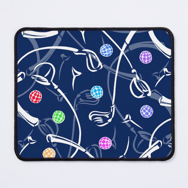 Item preview, Golf Driving ‘n Putting Pattern | Navy + Multi designed and sold by L Diane Johnson.