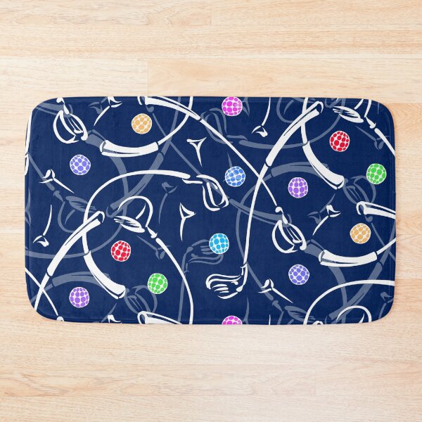 Item preview, Golf Driving ‘n Putting Pattern | Navy + Multi designed and sold by L Diane Johnson.
