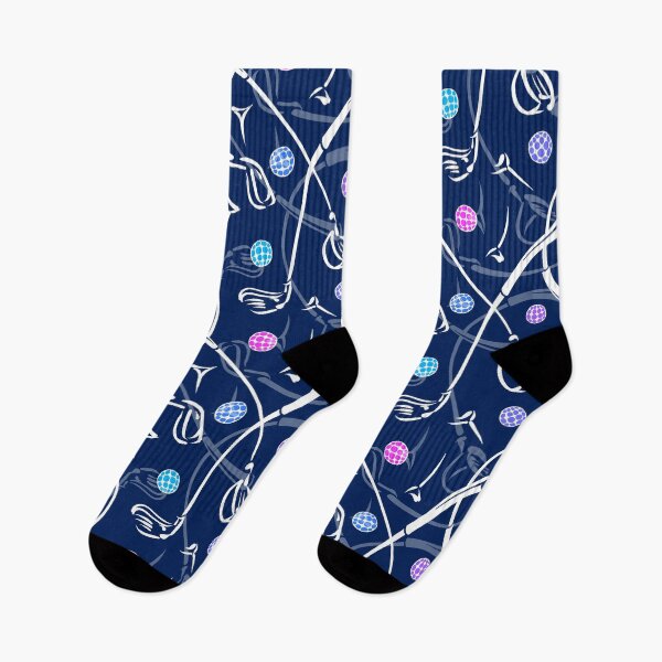 Item preview, Golf Driving ‘n Putting Pattern | Navy + Multi designed and sold by L Diane Johnson.