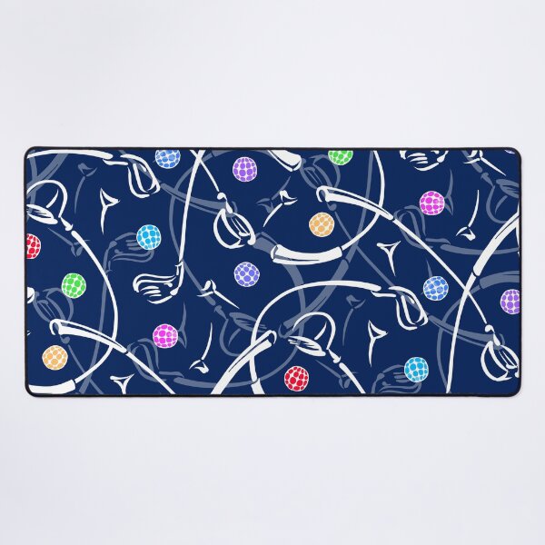 Item preview, Golf Driving ‘n Putting Pattern | Navy + Multi designed and sold by L Diane Johnson.