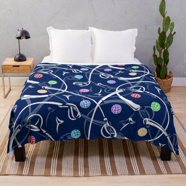 Item preview, Golf Driving ‘n Putting Pattern | Navy + Multi designed and sold by L Diane Johnson.
