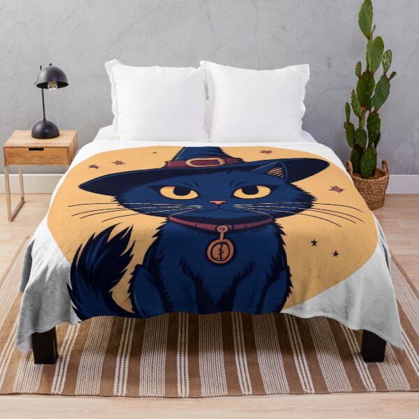 Item preview, Black Cat, Witch Cat, Halloween, Cute Cat designed and sold by DESIGNSkt.