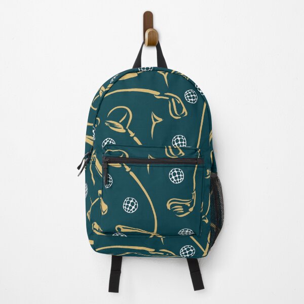 Item preview, Golf Driving ‘n Putting Pattern | Deep Teal Green + Gold designed and sold by L Diane Johnson.