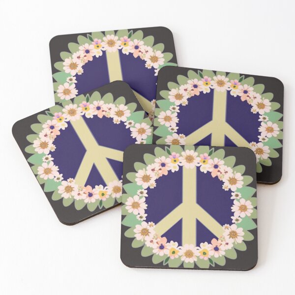 Item preview, Floral peace sign  designed and sold by Roxburylane.