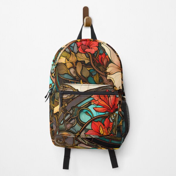 Item preview, Steampunk twisted Flowers on Broken Stained Glass designed and sold by BrandonArtWorld.