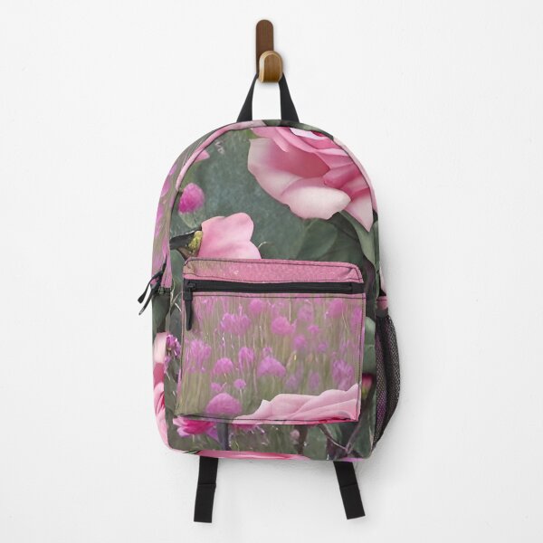 Item preview, Romantic pink roses in the flower field designed and sold by DieKuenstlerei.