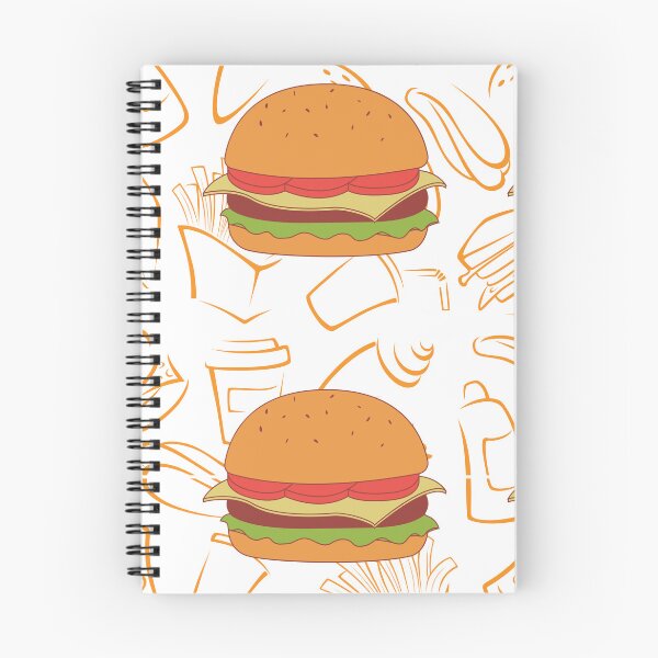 Item preview, Burger Sandwich Feast - Burger Delight - Sandwich Pattern | Whimsical Food Art designed and sold by OrangeMG.
