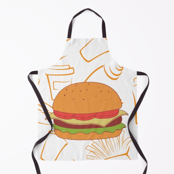 Item preview, Burger Sandwich Feast - Burger Delight - Sandwich Pattern | Whimsical Food Art designed and sold by OrangeMG.