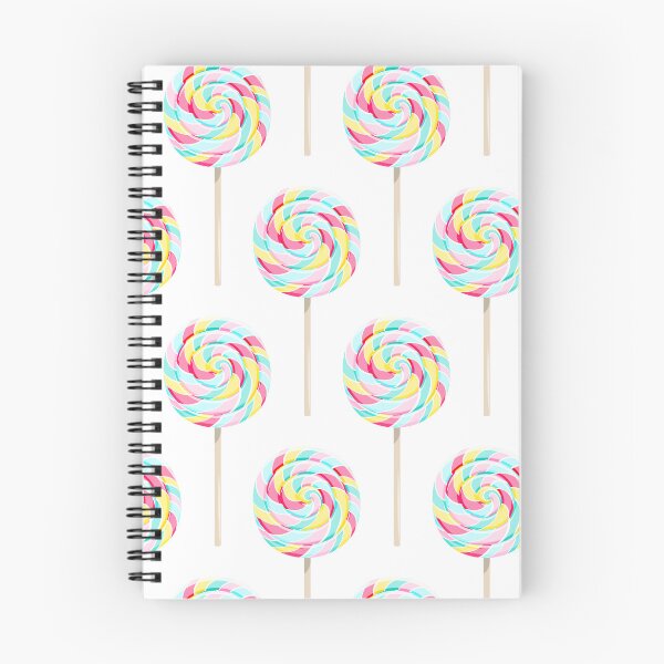 Item preview, whirly pops - pastel rainbow on white designed and sold by littlearrow.