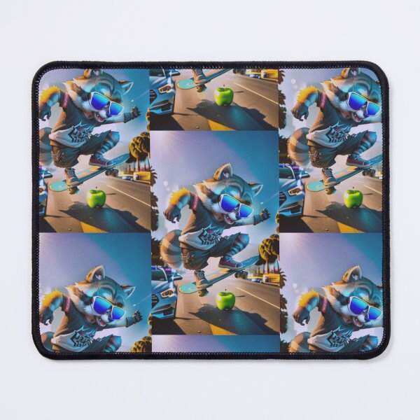 Item preview, A cute and cool raccoon skateboarding on the streets designed and sold by Pelzi100.