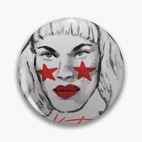 Item preview, katya zamolodchikova pinup sticker art designed and sold by bananalmn.