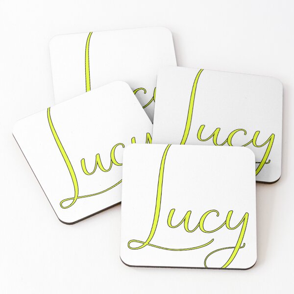 Item preview, Copy Lucy Cursive Name Label (Black) designed and sold by  OKINTA.