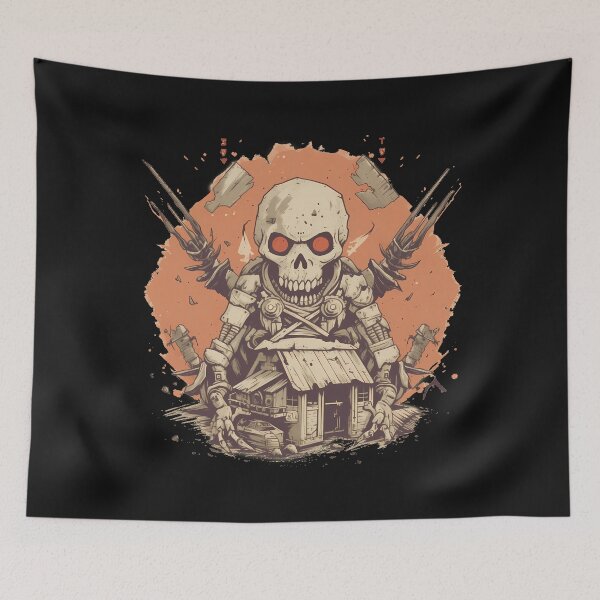 Item preview, Artificial Intelligence AI Singularity Cyborg Robot Skull designed and sold by MLArtifex.
