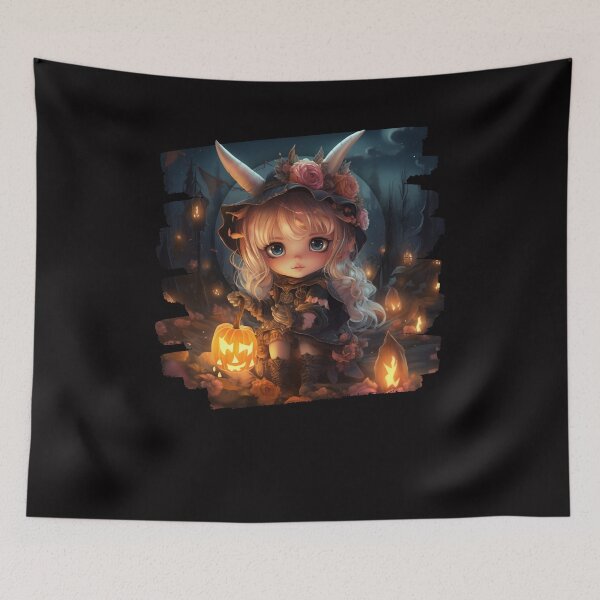 Item preview, Halloween Anime Chibi Kawaii Girl Funny Gifts For Kids designed and sold by Chmielayka.
