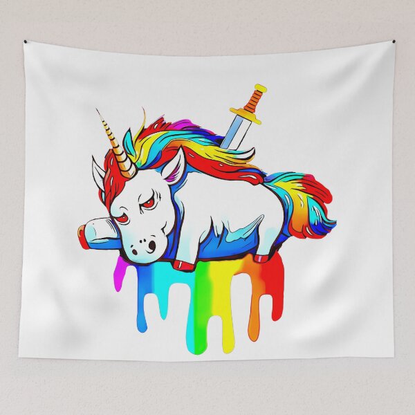 Item preview, Unlucky Unicorn designed and sold by AtomicCityArt.