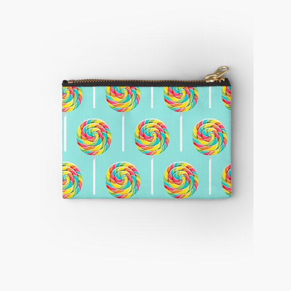 Item preview, whirly pops - rainbow on teal designed and sold by littlearrow.