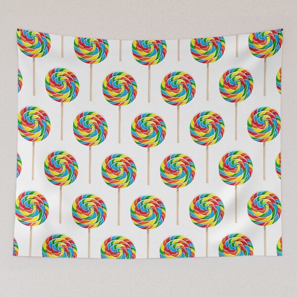 Item preview, whirly pops - rainbow on white designed and sold by littlearrow.