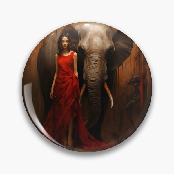 Item preview, Elephant and Woman in Fantasy designed and sold by MyDearWorld.