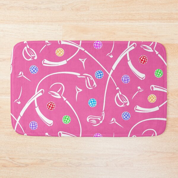 Item preview, Golf Driving ‘n Putting Pattern | Pink + Multi designed and sold by L Diane Johnson.