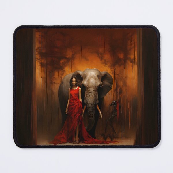 Item preview, Elephant and Woman in Fantasy designed and sold by MyDearWorld.