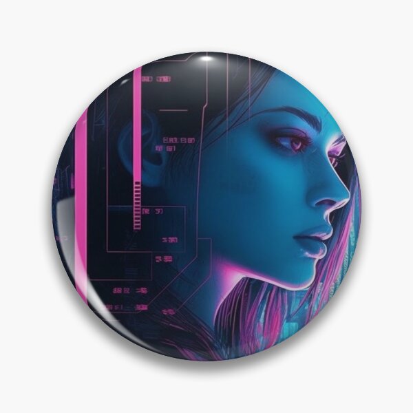 Item preview, Cyberpunk Vaporwave Girl  - AI Soul designed and sold by Splatter-arts.