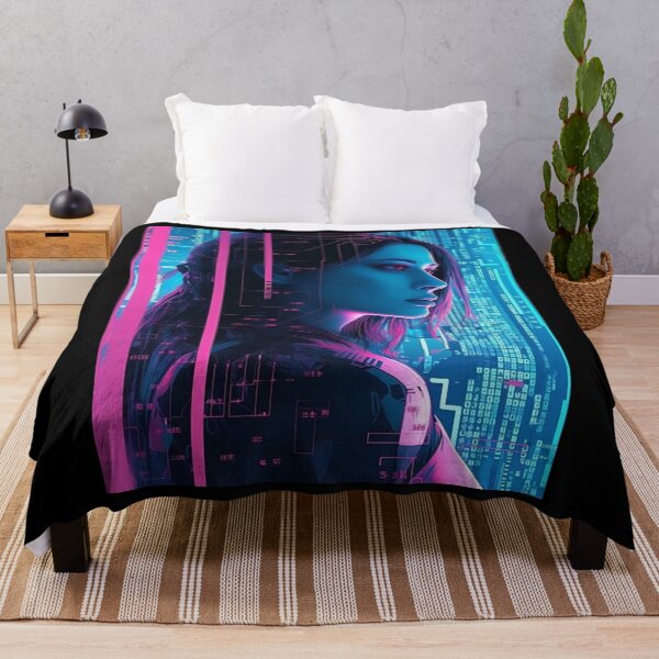 Item preview, Cyberpunk Vaporwave Girl - AI Soul designed and sold by Splatter-arts.