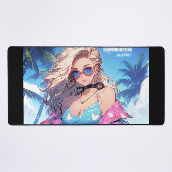 Item preview, Cyberpunk Katie in Miami: Embrace the Futuristic Glamour of a Sun-Drenched Adventure! designed and sold by RIAiCreations.