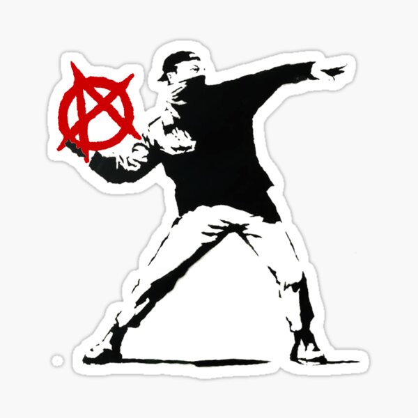 Banksy - Lanceur d'anarchie Sticker