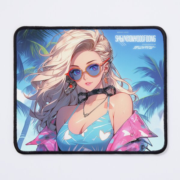 Item preview, Cyberpunk Katie in Miami: Embrace the Futuristic Glamour of a Sun-Drenched Adventure! designed and sold by RIAiCreations.