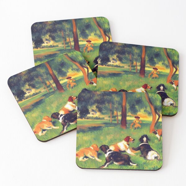 Item preview, Dogs on the grass designed and sold by George Hutton Hunter.