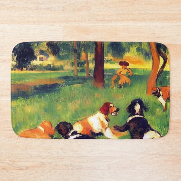 Item preview, Dogs on the grass designed and sold by George Hutton Hunter.